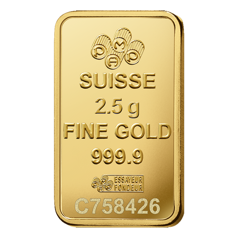 2.5g PAMP Fortuna Gold Bar